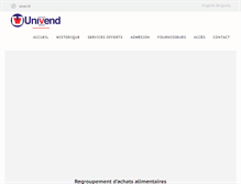 Tablet Screenshot of groupeunivend.com
